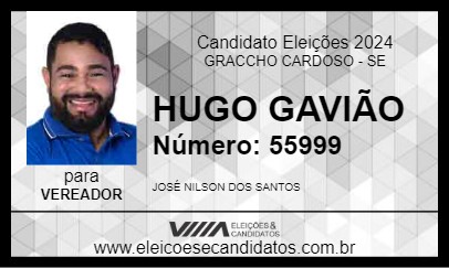 Candidato HUGO GAVIÃO 2024 - GRACCHO CARDOSO - Eleições