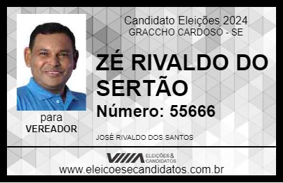 Candidato ZÉ RIVALDO DO SERTÃO 2024 - GRACCHO CARDOSO - Eleições