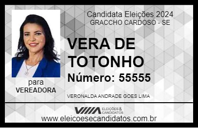 Candidato VERA DE TOTONHO 2024 - GRACCHO CARDOSO - Eleições