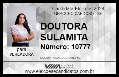 Candidato DOUTORA SULAMITA 2024 - GRACCHO CARDOSO - Eleições