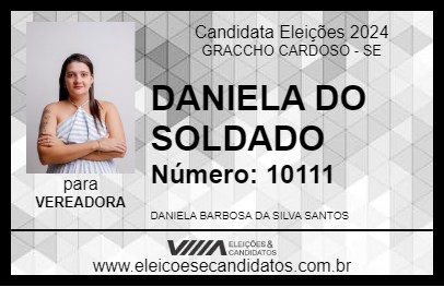 Candidato DANIELA DO SOLDADO 2024 - GRACCHO CARDOSO - Eleições