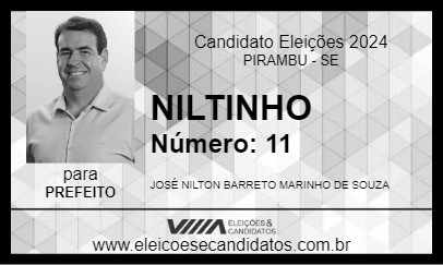 Candidato NILTINHO 2024 - PIRAMBU - Eleições