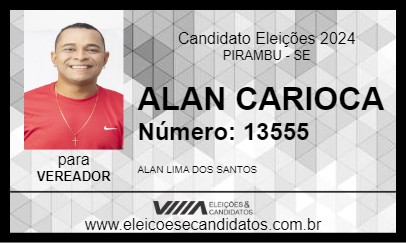 Candidato ALAN CARIOCA 2024 - PIRAMBU - Eleições