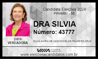 Candidato DRA SILVIA 2024 - PIRAMBU - Eleições