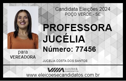 Candidato PROFESSORA JUCÉLIA 2024 - POÇO VERDE - Eleições