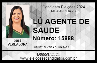 Candidato LÚ AGENTE DE SAUDE 2024 - ITABAIANINHA - Eleições