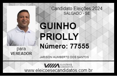 Candidato GUINHO PRIOLLY 2024 - SALGADO - Eleições