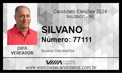 Candidato SILVANO 2024 - SALGADO - Eleições