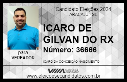 Candidato ICARO DE GILVAN DO RX 2024 - ARACAJU - Eleições