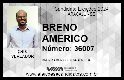 Candidato BRENO AMERICO 2024 - ARACAJU - Eleições