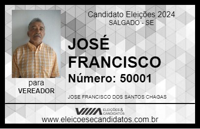 Candidato JOSÉ FRANCISCO 2024 - SALGADO - Eleições