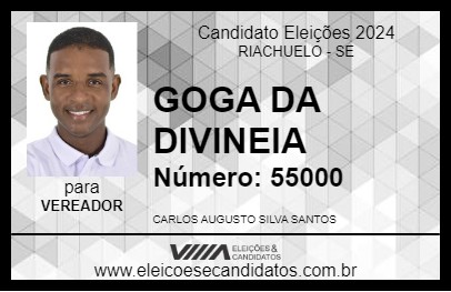 Candidato GOGA DA DIVINEIA 2024 - RIACHUELO - Eleições