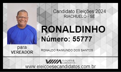 Candidato RONALDINHO 2024 - RIACHUELO - Eleições