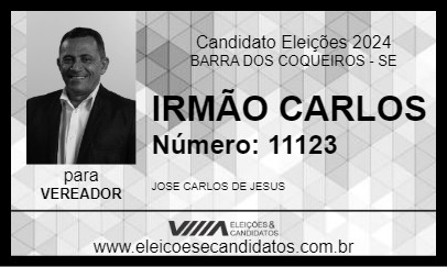 Candidato IRMÃO CARLOS 2024 - BARRA DOS COQUEIROS - Eleições