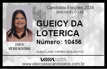 Candidato GUEICY DA LOTERICA 2024 - RIACHUELO - Eleições