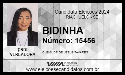 Candidato BIDINHA 2024 - RIACHUELO - Eleições