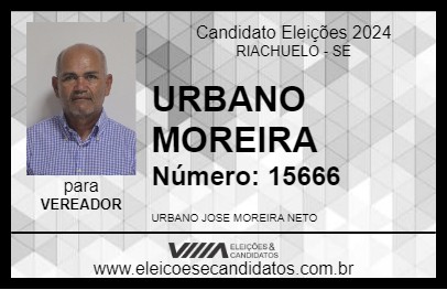 Candidato URBANO MOREIRA 2024 - RIACHUELO - Eleições