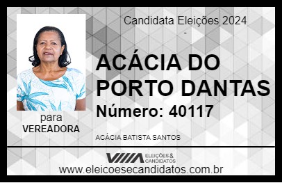 Candidato ACÁCIA DO PORTO DANTAS 2024 - ARACAJU - Eleições