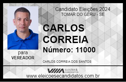 Candidato CARLOS CORREIA 2024 - TOMAR DO GERU - Eleições