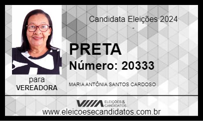 Candidato PRETA 2024 - BARRA DOS COQUEIROS - Eleições