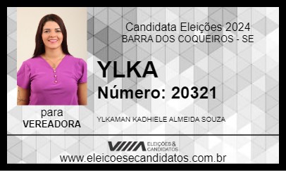 Candidato YLKA 2024 - BARRA DOS COQUEIROS - Eleições