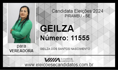 Candidato GEILZA 2024 - PIRAMBU - Eleições