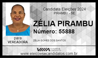 Candidato ZÉLIA PIRAMBU 2024 - PIRAMBU - Eleições