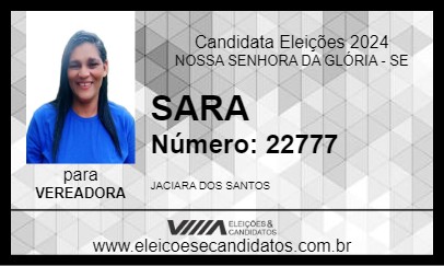 Candidato SARA 2024 - NOSSA SENHORA DA GLÓRIA - Eleições