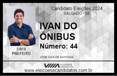 Candidato IVAN DO ÔNIBUS 2024 - SALGADO - Eleições