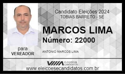 Candidato MARCOS LIMA 2024 - TOBIAS BARRETO - Eleições