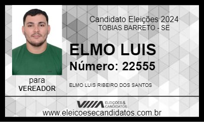 Candidato ELMO LUIS 2024 - TOBIAS BARRETO - Eleições