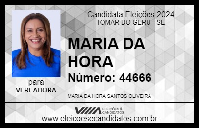 Candidato MARIA DA HORA 2024 - TOMAR DO GERU - Eleições