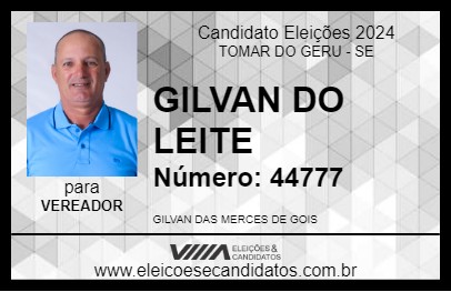 Candidato GILVAN DO LEITE 2024 - TOMAR DO GERU - Eleições