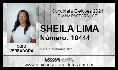 Candidato SHEILA LIMA 2024 - DIVINA PASTORA - Eleições