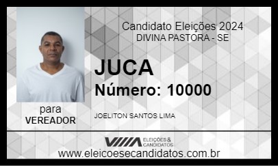 Candidato JUCA 2024 - DIVINA PASTORA - Eleições