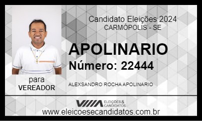 Candidato APOLINARIO 2024 - CARMÓPOLIS - Eleições