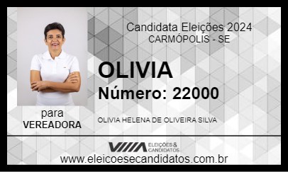 Candidato OLIVIA 2024 - CARMÓPOLIS - Eleições