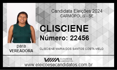 Candidato CLISCIENE 2024 - CARMÓPOLIS - Eleições