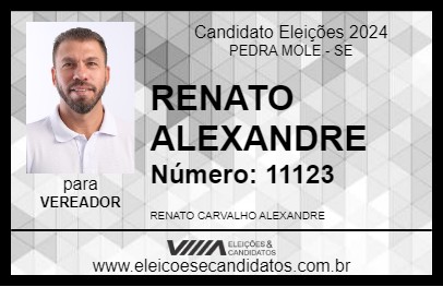 Candidato RENATO ALEXANDRE 2024 - PEDRA MOLE - Eleições