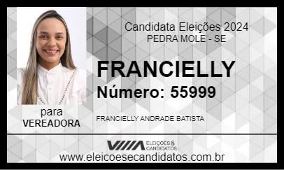 Candidato FRANCIELLY 2024 - PEDRA MOLE - Eleições