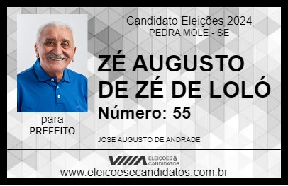 Candidato ZÉ AUGUSTO DE ZÉ DE LOLÓ 2024 - PEDRA MOLE - Eleições