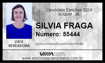 Candidato SILVIA FRAGA 2024 - BOQUIM - Eleições