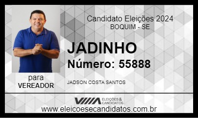 Candidato JADINHO 2024 - BOQUIM - Eleições