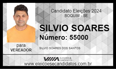 Candidato SILVIO SOARES 2024 - BOQUIM - Eleições