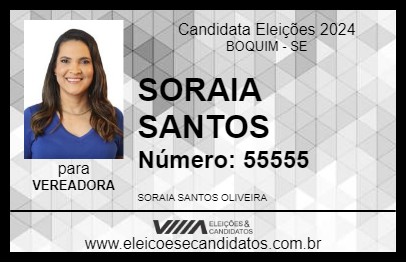 Candidato SORAIA SANTOS 2024 - BOQUIM - Eleições