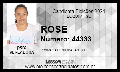 Candidato ROSE 2024 - BOQUIM - Eleições