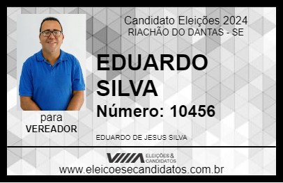 Candidato EDUARDO SILVA 2024 - RIACHÃO DO DANTAS - Eleições