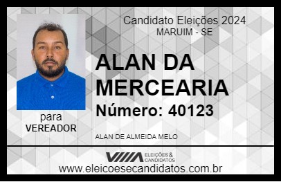 Candidato ALAN DA MERCEARIA 2024 - MARUIM - Eleições