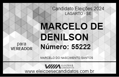 Candidato MARCELO DE DENILSON 2024 - LAGARTO - Eleições