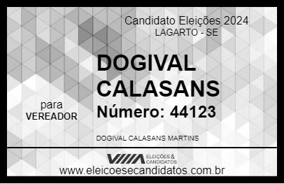 Candidato DOGIVAL CALASANS 2024 - LAGARTO - Eleições